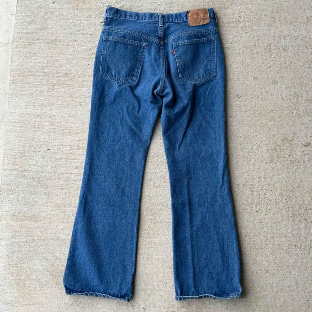 Vintage 70s Levis 517 0217 Bootcut Jeans Talon 42 Zipper Made in USA 32x30